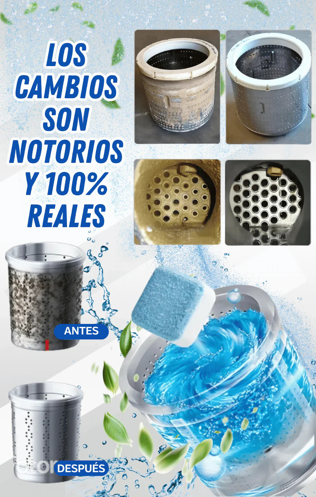 Caja x 12 Pastillas Limpiadoras para Lavadora 💫 MAGIGCLEAR (NUEVA Formula Avanzada) 🧼