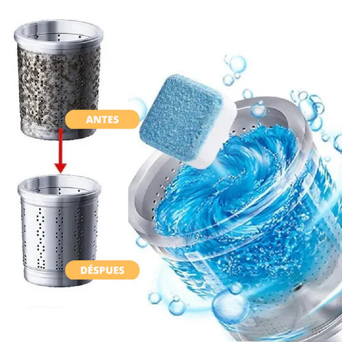 Caja x 12 Pastillas Limpiadoras para Lavadora 💫 MAGIGCLEAR (NUEVA Formula Avanzada) 🧼