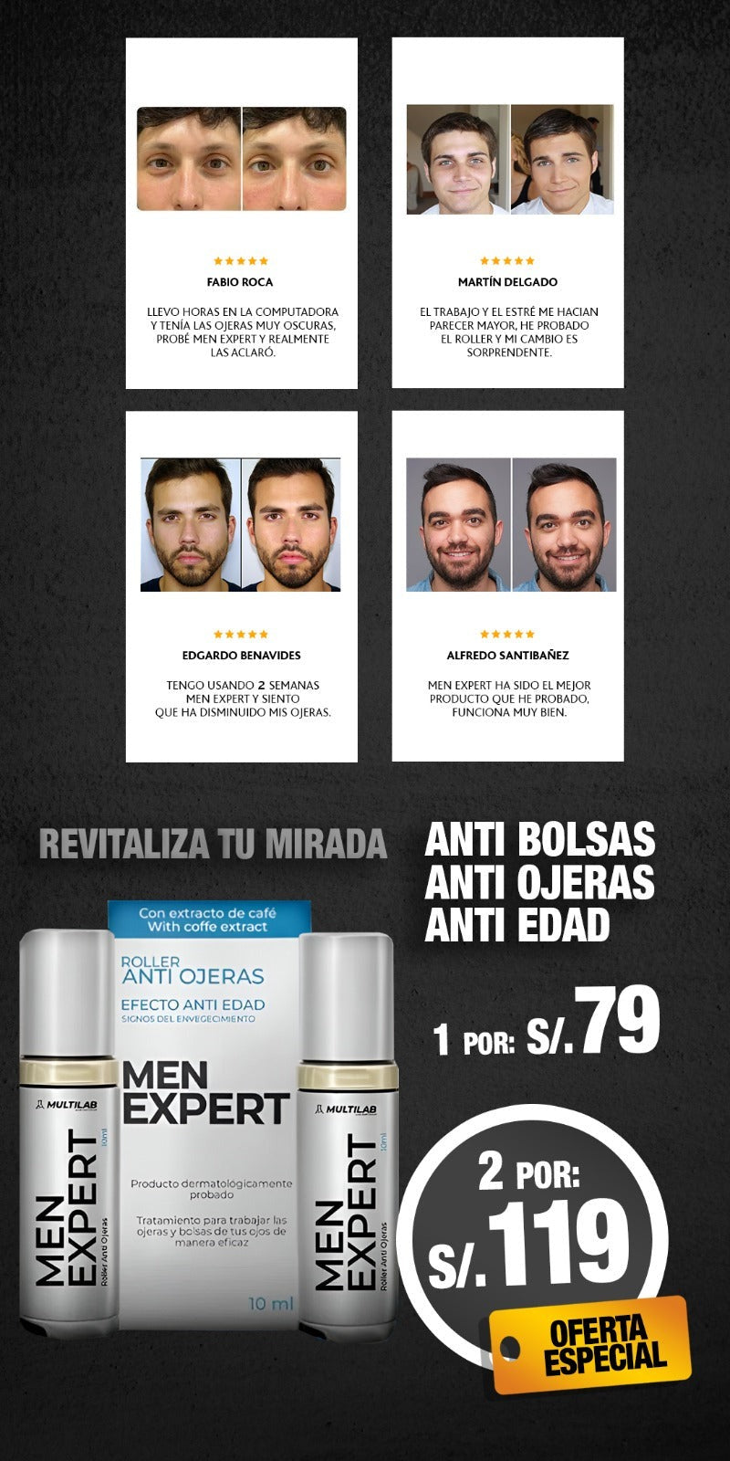 MEN EXPERT - ROLLER ANTI OJERAS