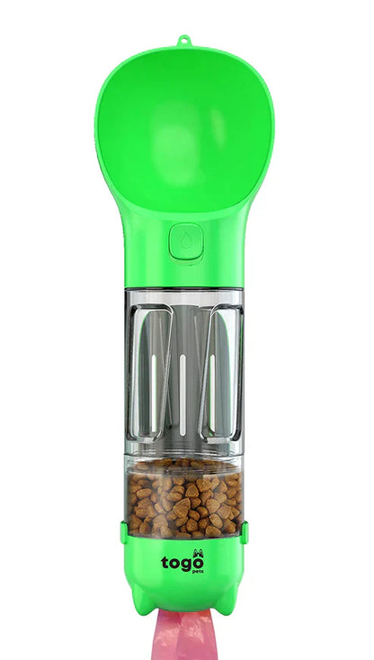 BOTELLA PÓRTATIL 4 EN 1 MULTIFUNCIONAL PARA MASCOTAS